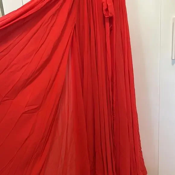 Michael Costello x REVOLVE Carrie Gown in Coral - Picture 5 of 9